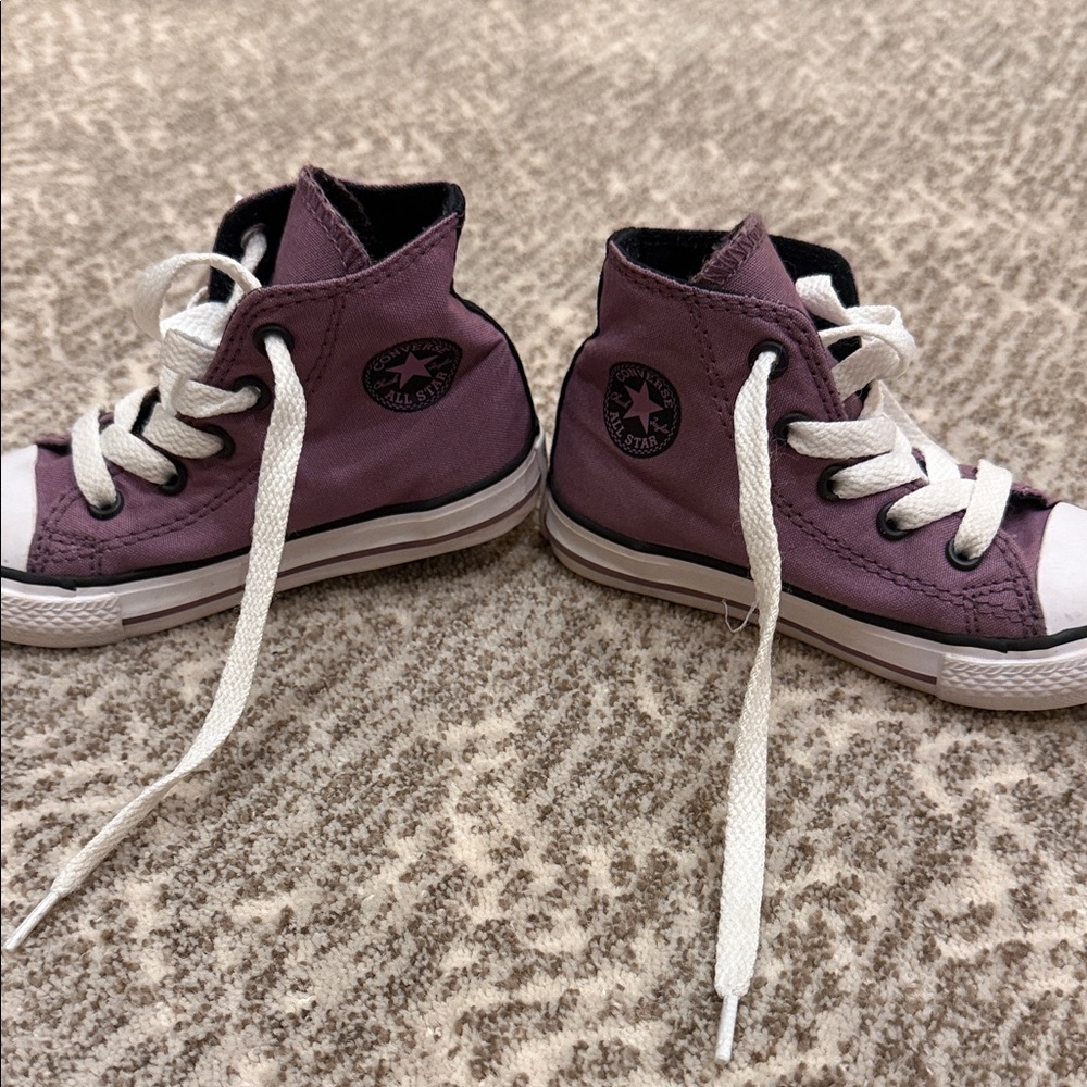 Converse Kids High-Top Sneakers - Plum, size 7